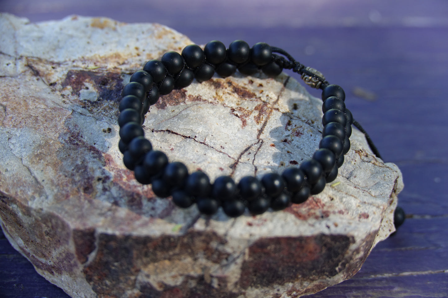 Men's Bracelet Matte Black Onyx Bracelet