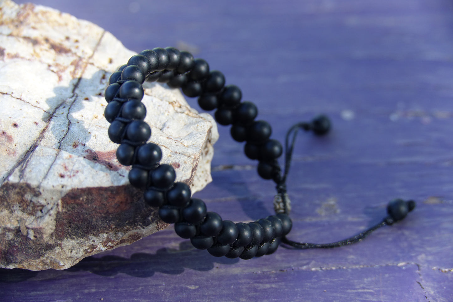 Men's Bracelet Matte Black Onyx Bracelet