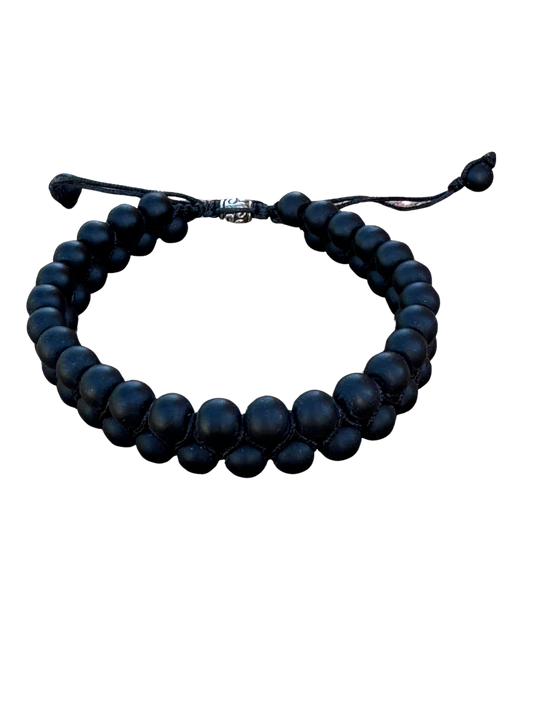 Men's Bracelet Matte Black Onyx Bracelet